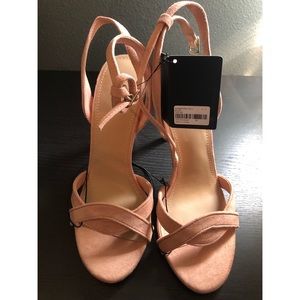 Brand New Blush Pink Heels Sandals
